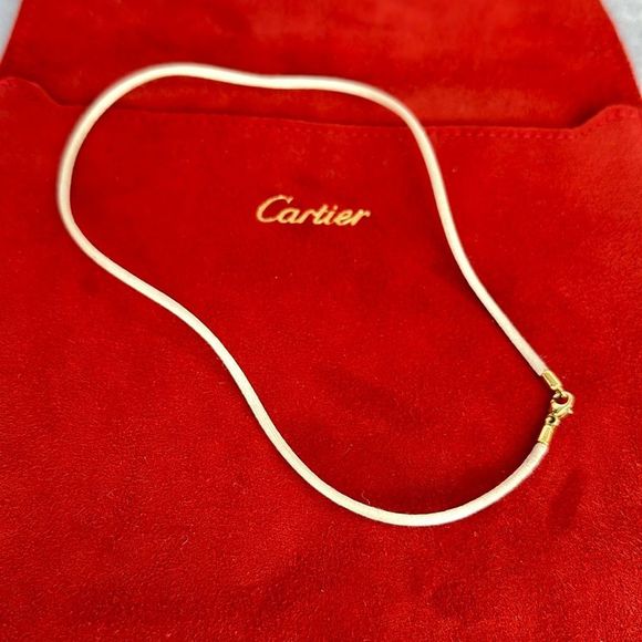 Cartier Jewelry - Authentic Cartier Necklace String 750 K18 Silk